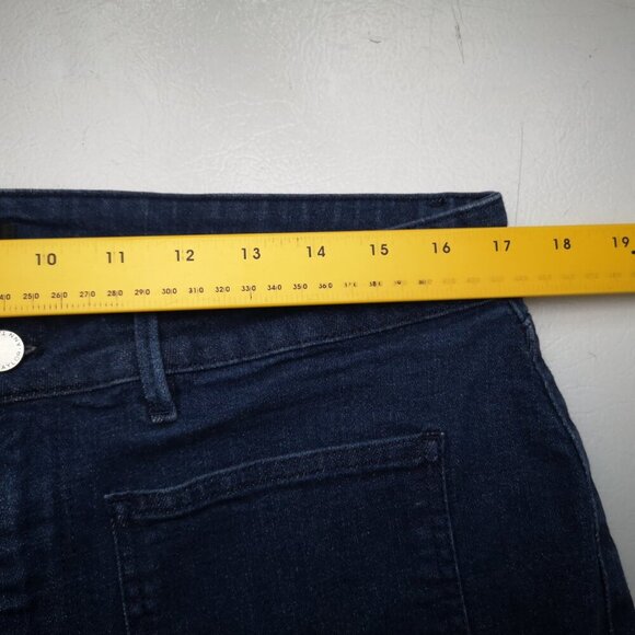 Ann Taylor Factory Ladies Size 14 Dark Wash Slight Flare Jeans - Picture 8 of 12